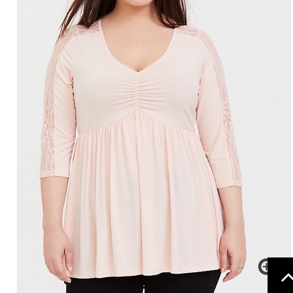 Torrid new with tags light pink lace babydoll